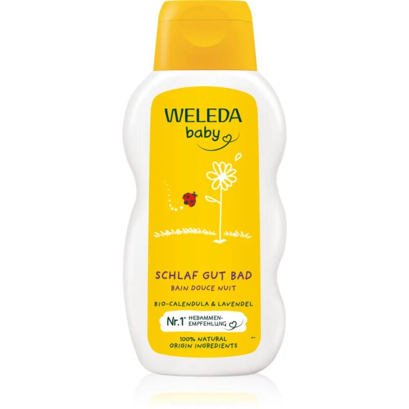 Weleda Baby baba gyógyfürdő körömvirág kivonattal nyugodt éjszakára 200 ml