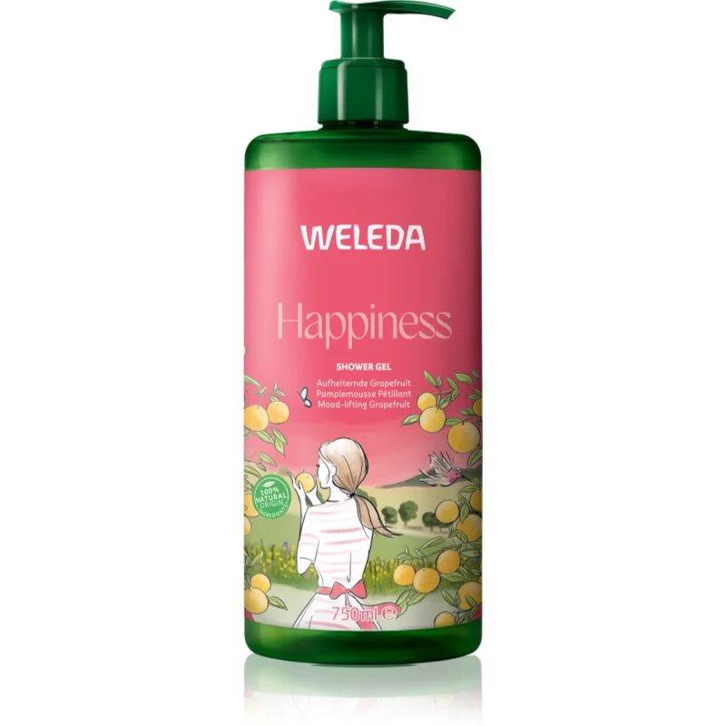 Weleda Happiness felfrissítő tusfürdő gél Grapefruit Tangerine and Lime 750 ml