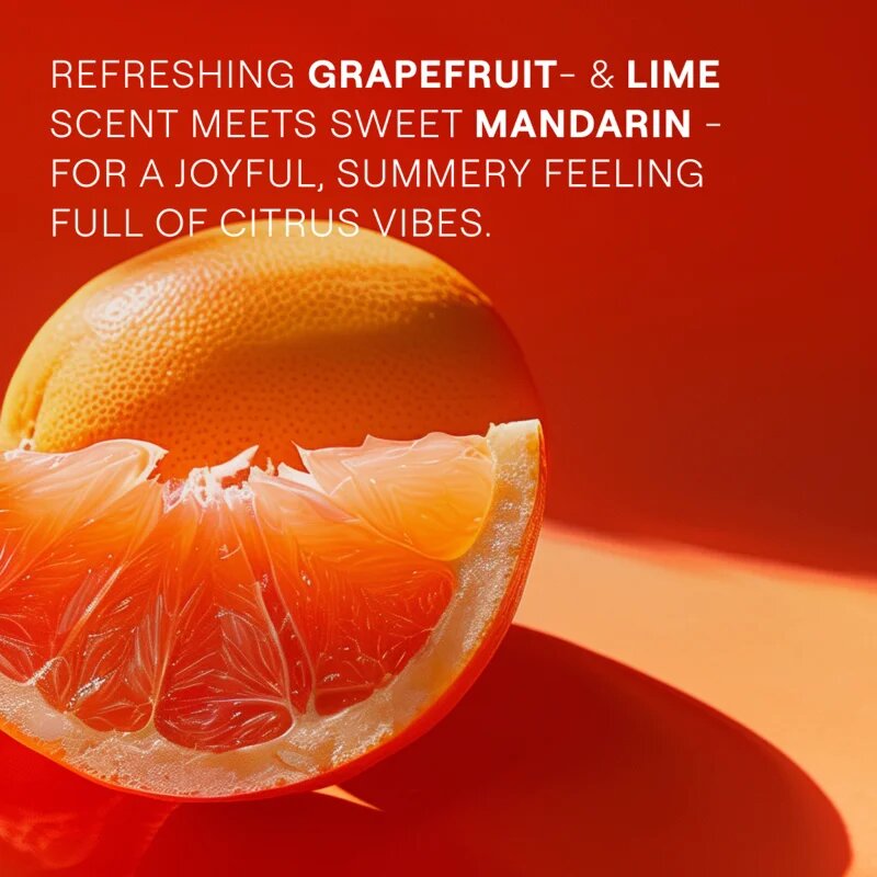 Weleda Happiness felfrissítő tusfürdő gél Grapefruit Tangerine and Lime 750 ml