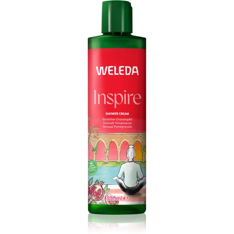 Weleda Inspire regeneráló tusfürdő krém Pomegranate Orange and Vanilla 400 ml