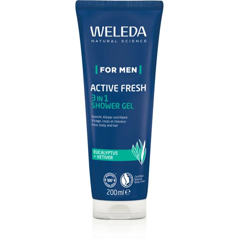 Weleda Men tusfürdő gél esszenciális olajokkal 200 ml