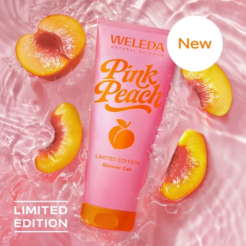 Weleda Pink Peach friss tusfürdő gél 200 ml