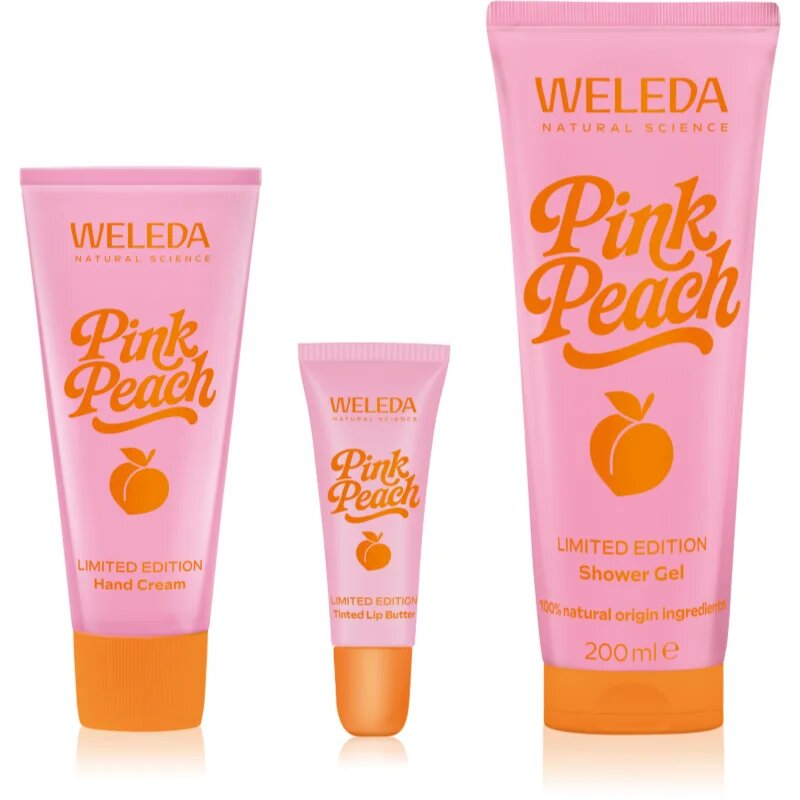 Weleda Pink Peach szett a táplálásért és hidratálásért