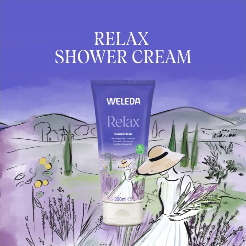 Weleda Relax relaxációs tusoló krém 200 ml