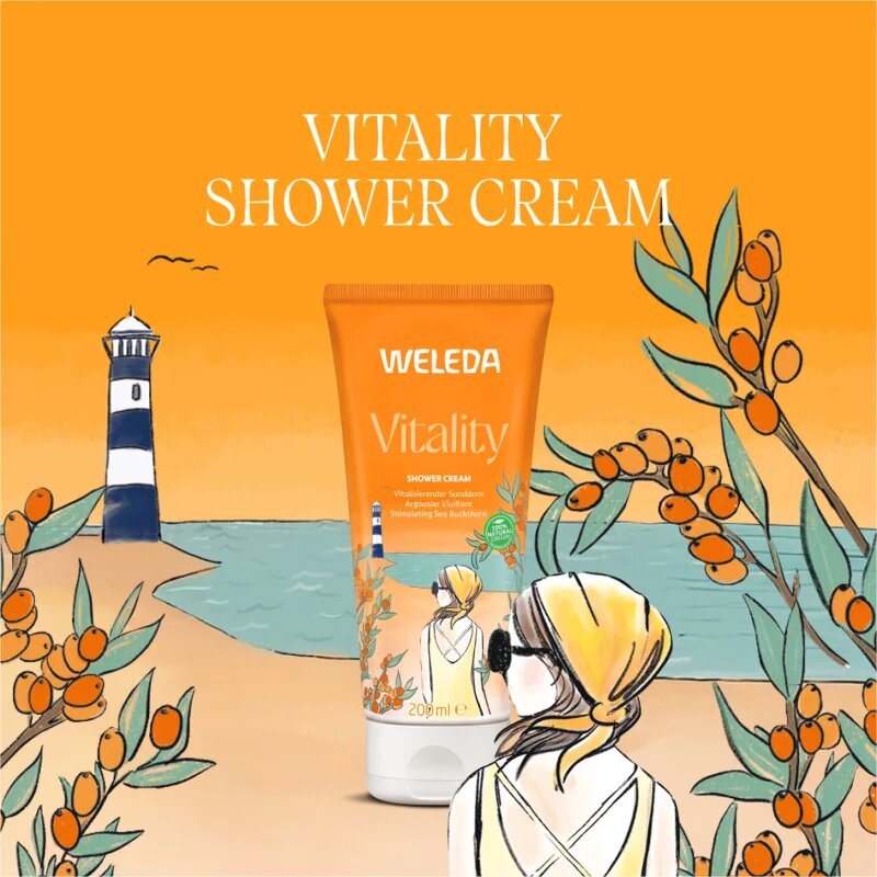 Weleda Sea Buckthorn felfrissítő tusoló krém 200 ml