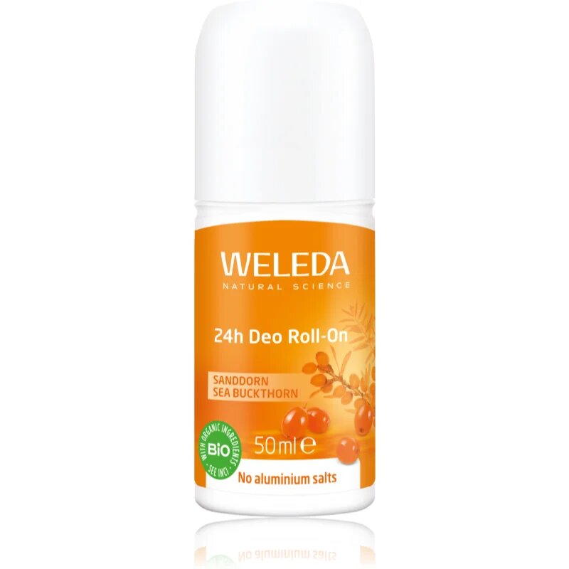 Weleda Sea Buckthorn golyós dezodor aluminium-só nélkül 24 órás védelem 50 ml