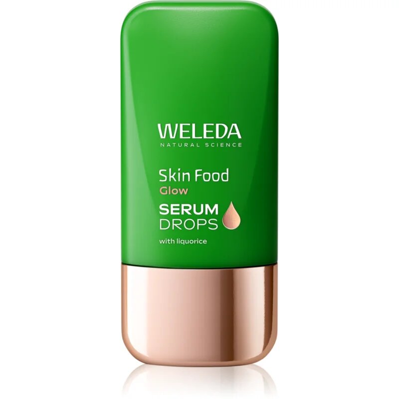 Weleda Serum Drops Skin Food Glow élénkítő szérum egységesíti a bőrszín tónusait 30 ml