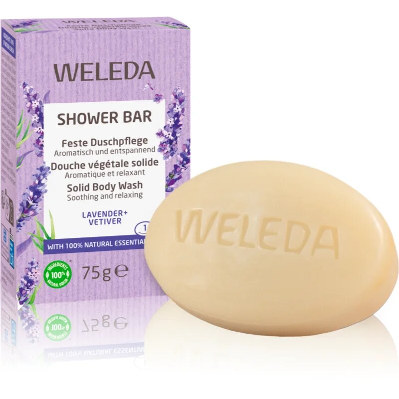 Weleda Shower Bar Lavender Szilárd szappan levendulával 75 g