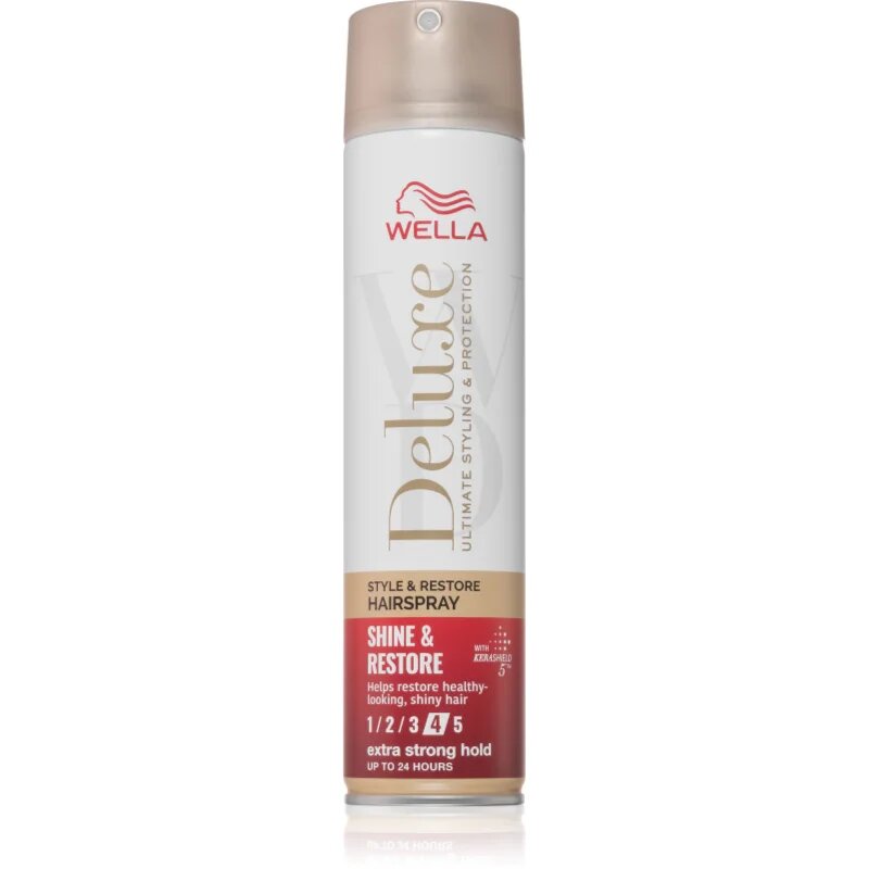 Wella Deluxe Shine & Restore hajlakk erős fixálással dús hatásért 250 ml