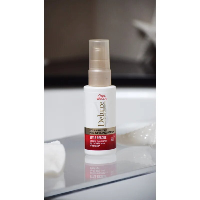 Wella Deluxe Style & Restore regeneráló szérum a haj megerősítésére 50 ml