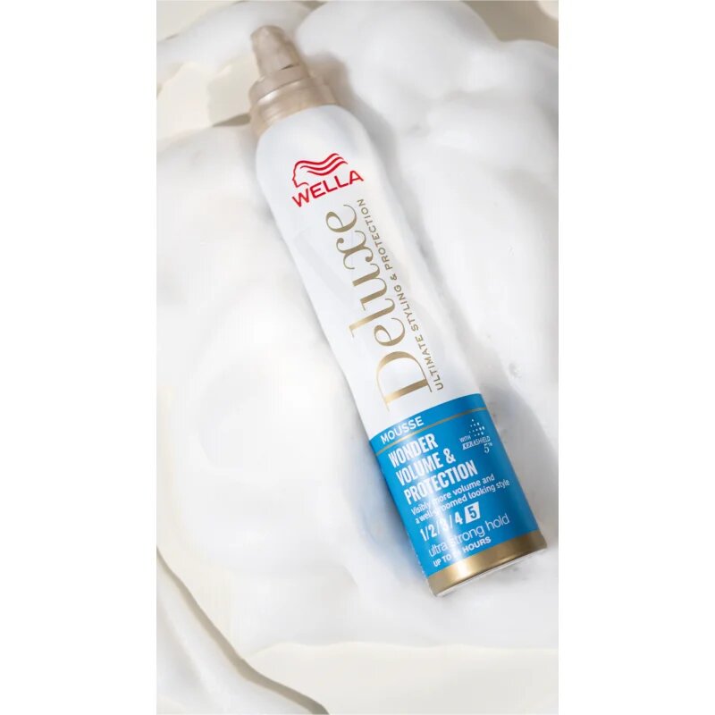 Wella Deluxe Wonder Volume & Protection fixáló hab a hajtérfogat növelésére 200 ml