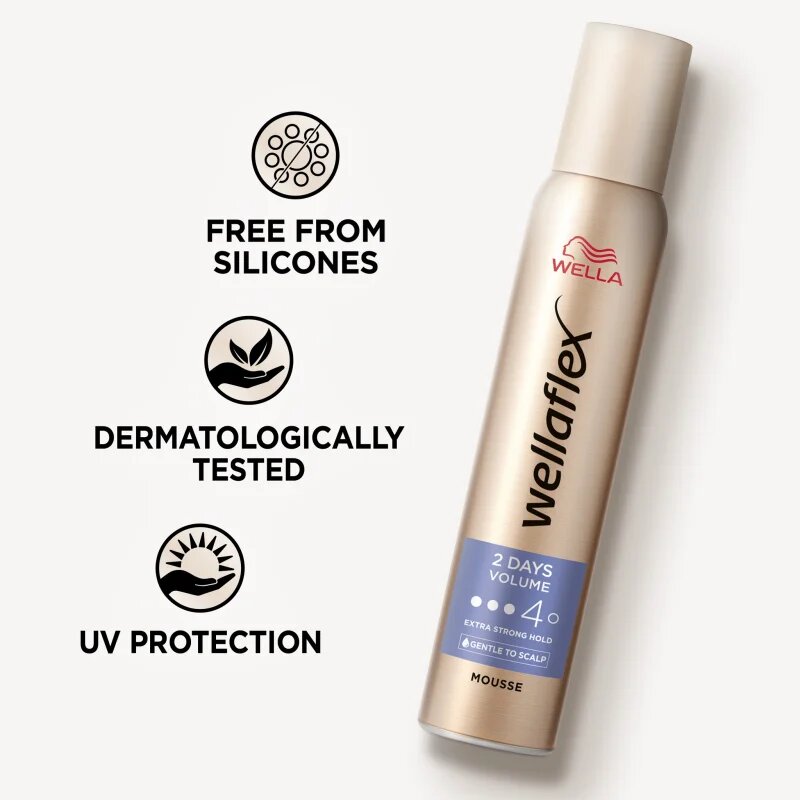 Wella flex 2 Days Volume fixáló hab a dús hatásért Vol 4 200 ml