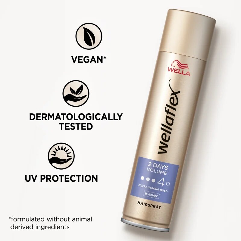 Wella flex 2 Days Volume hajlakk erős fixálással dús hatásért 250 ml