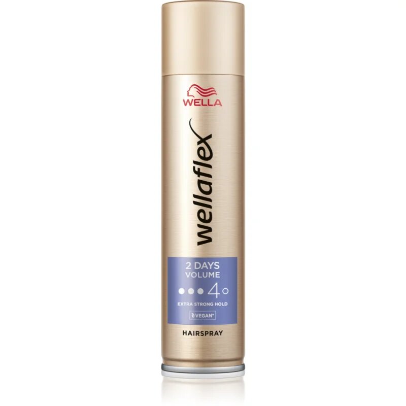 Wella flex 2 Days Volume hajlakk erős fixálással dús hatásért 400 ml