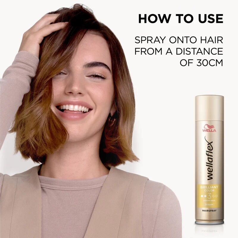 Wella flex Brilliant Color hajlakk közepes fixálás festett hajra 250 ml