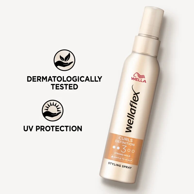 Wella flex Curls Definition gel spray göndör hajra erős feszesítés 150 ml