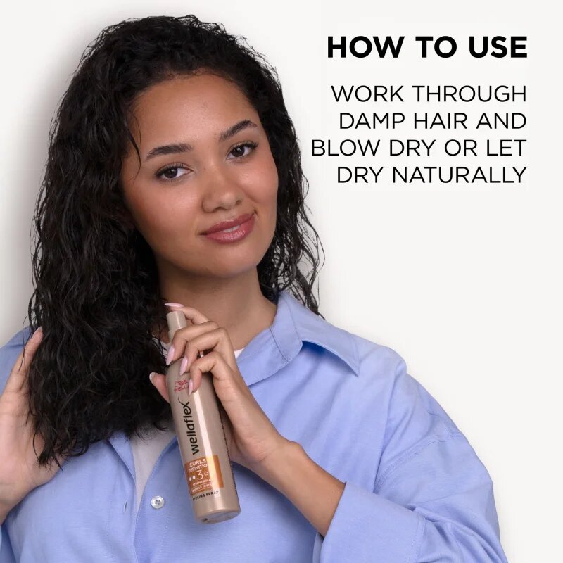 Wella flex Curls Definition gel spray göndör hajra erős feszesítés 150 ml