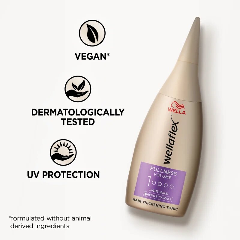 Wella flex Fullness Volume haj tonikum a haj megerősítésére 100 ml