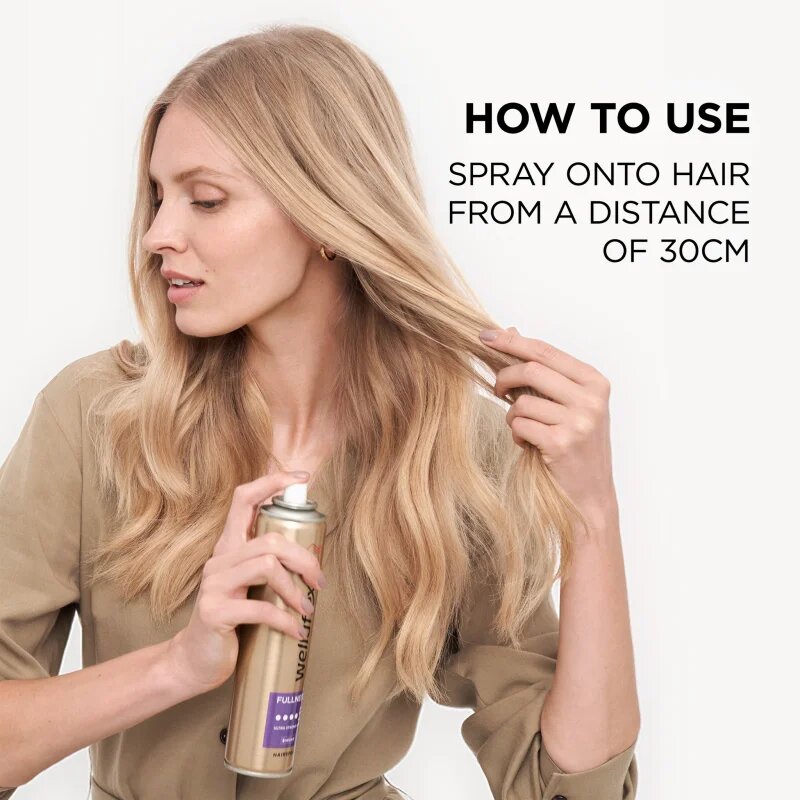 Wella flex Fullness Volume Hajlakk az extra erős tartásért a rugalmas és dús hajért 250 ml