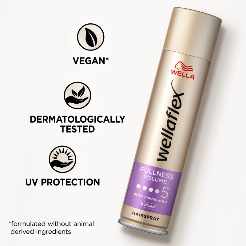 Wella flex Fullness Volume Hajlakk az extra erős tartásért a rugalmas és dús hajért 250 ml