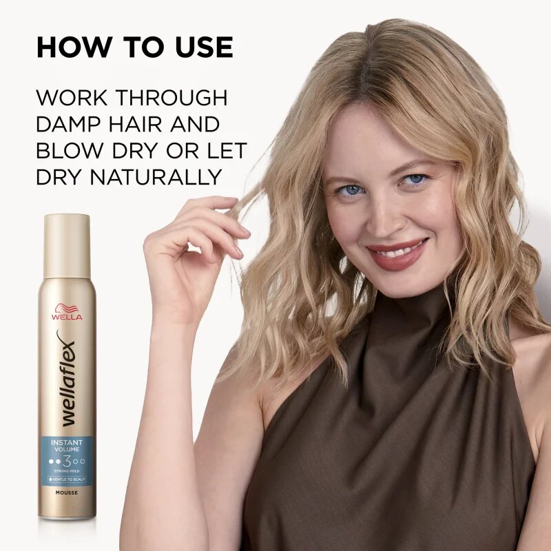 Wella flex Instant Volume Boost fixáló hab extra mennyiségéert 200 ml