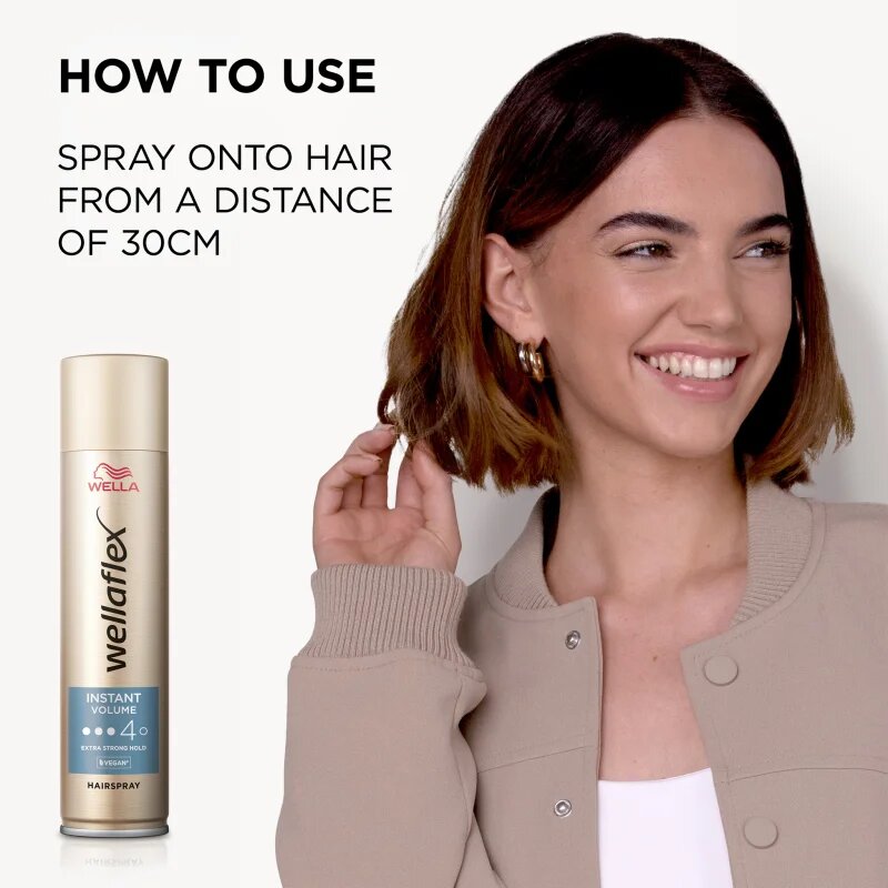 Wella flex Instant Volume hajlakk erős fixálással extra mennyiségéert 250 ml