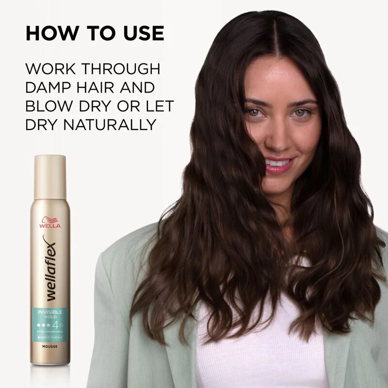 Wella flex Invisible Hold fixáló hab extra erős fixáló hatású 200 ml