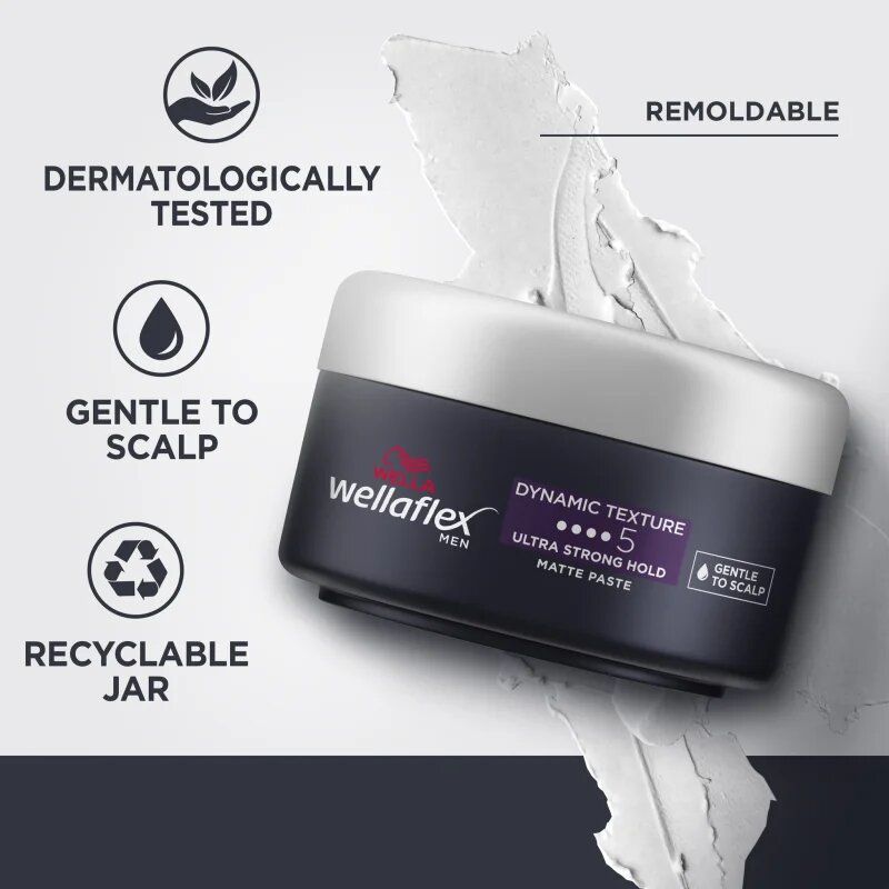 Wella flex Men formázó paszta hajra 75 ml
