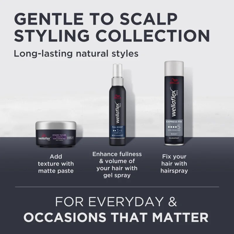 Wella flex Men formázó paszta hajra 75 ml