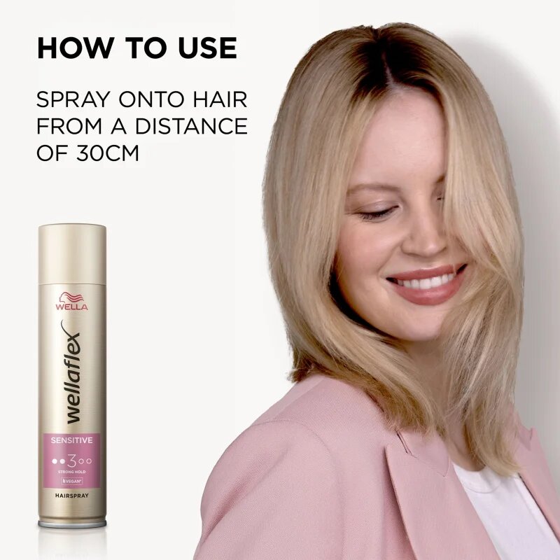 Wella flex Sensitive hajlakk közepes fixálás parfümmentes 250 ml