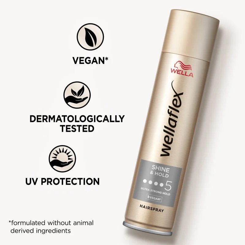 Wella flex Shine & Hold Hajlakk az extra erős tartásért a magas fényért 250 ml