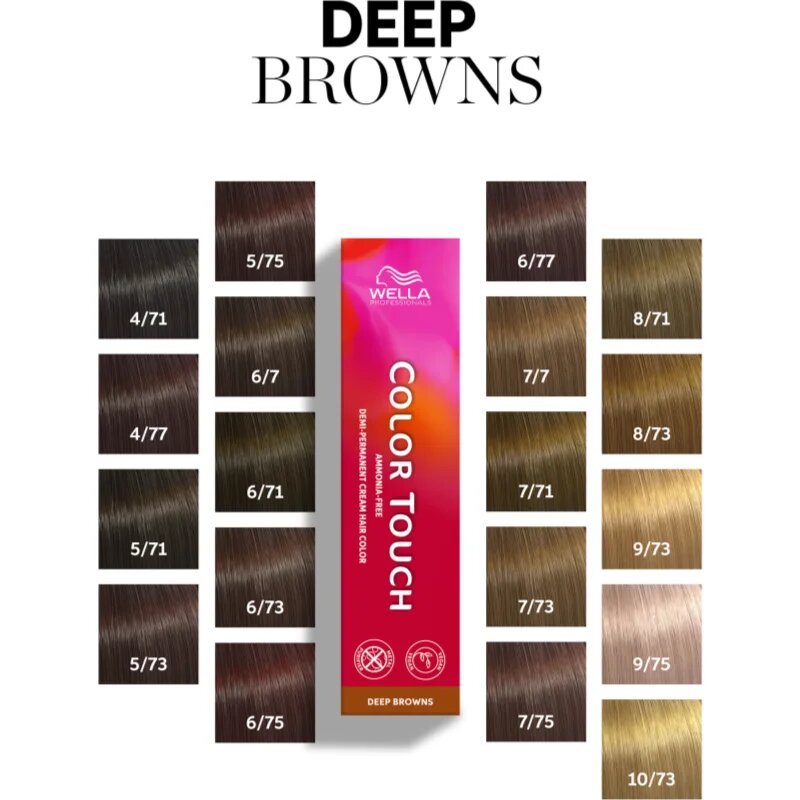 Wella Professionals Color Touch Deep Browns hajfesték árnyalat 4/71 60 ml