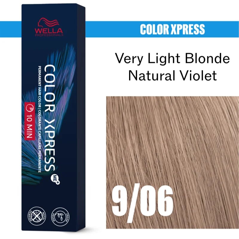 Wella Professionals Color Xpress hajfesték árnyalat Very Light Blonde Natural Violet 9/06 60 ml