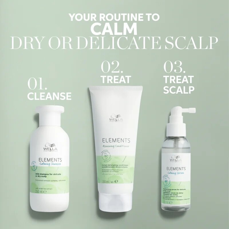 Wella Professionals Elements Calming nyugtató sampon érzékeny fejbőrre 1000 ml