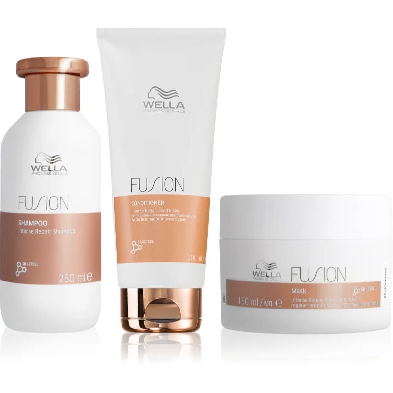 Wella Professionals Fusion Set szett a festett és károsult hajra