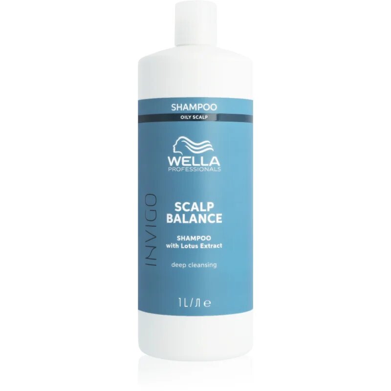 Wella Professionals Invigo Scalp Balance mélyen tisztító sampon a zsíros fejbőrre 1000 ml