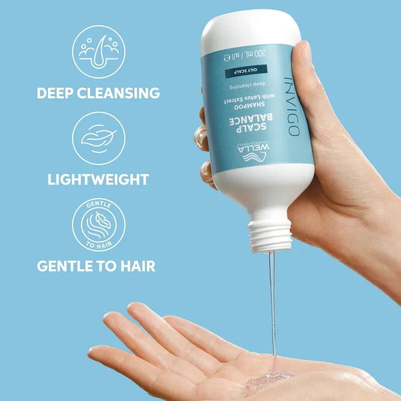 Wella Professionals Invigo Scalp Balance mélyen tisztító sampon a zsíros fejbőrre 1000 ml