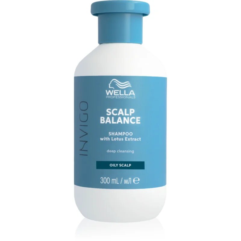 Wella Professionals Invigo Scalp Balance mélyen tisztító sampon a zsíros fejbőrre 300 ml