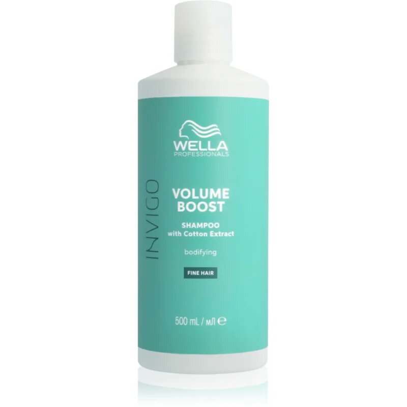 Wella Professionals Invigo Volume Boost tömegnövelő sampon a selymes hajért 500 ml
