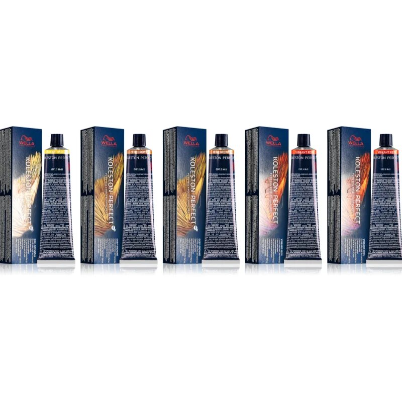 Wella Professionals Koleston Perfect ME+ Bundle hajfesték takarékos kiszerelés árnyalat 55/55 7/73 6/73 6/3 8/73