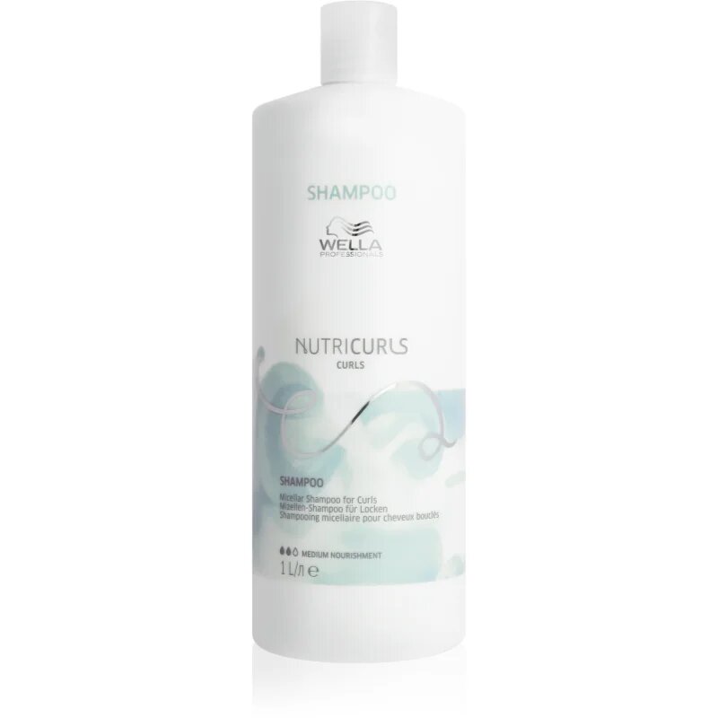 Wella Professionals Nutricurls Curls finom micellás sampon göndör hajra 1000 ml