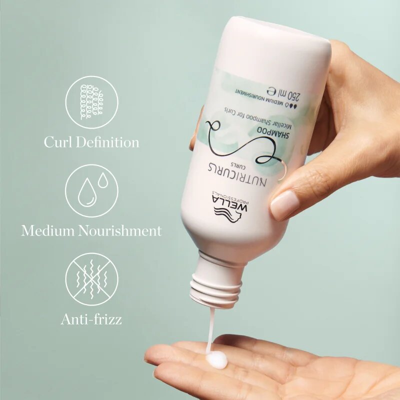 Wella Professionals Nutricurls Curls finom micellás sampon göndör hajra 1000 ml
