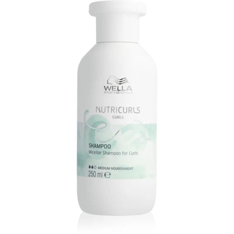 Wella Professionals Nutricurls Curls finom micellás sampon göndör hajra 250 ml