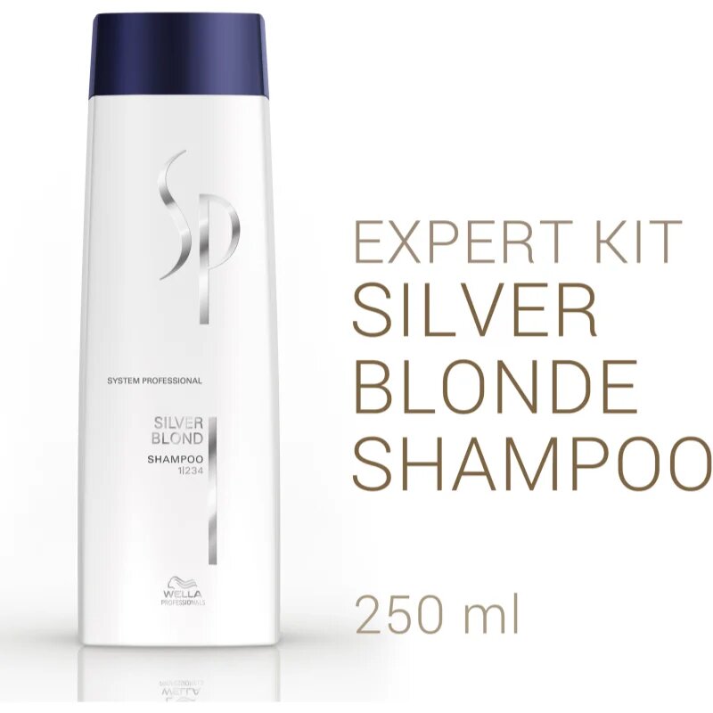 Wella Professionals SP Silver Blond sampon szőke és ősz hajra 250 ml