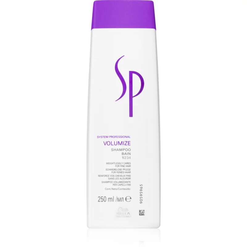 Wella Professionals SP Volumize sampon finom és lesimuló hajra 250 ml