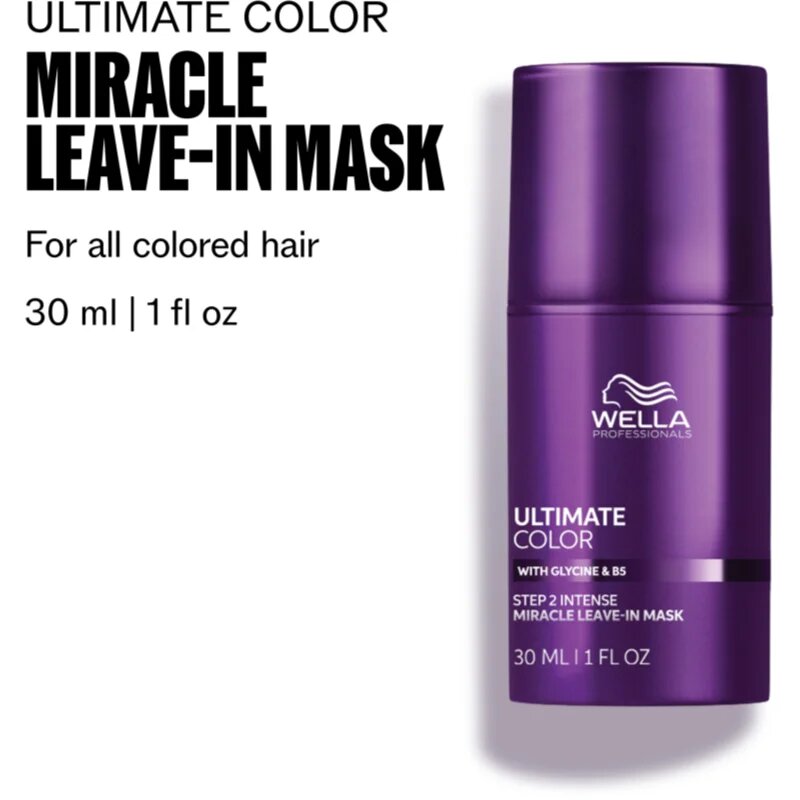 Wella Professionals Ultimate Color Leave-in Mask élénkítő öblítést nem igénylő pakolás hajra 30 ml