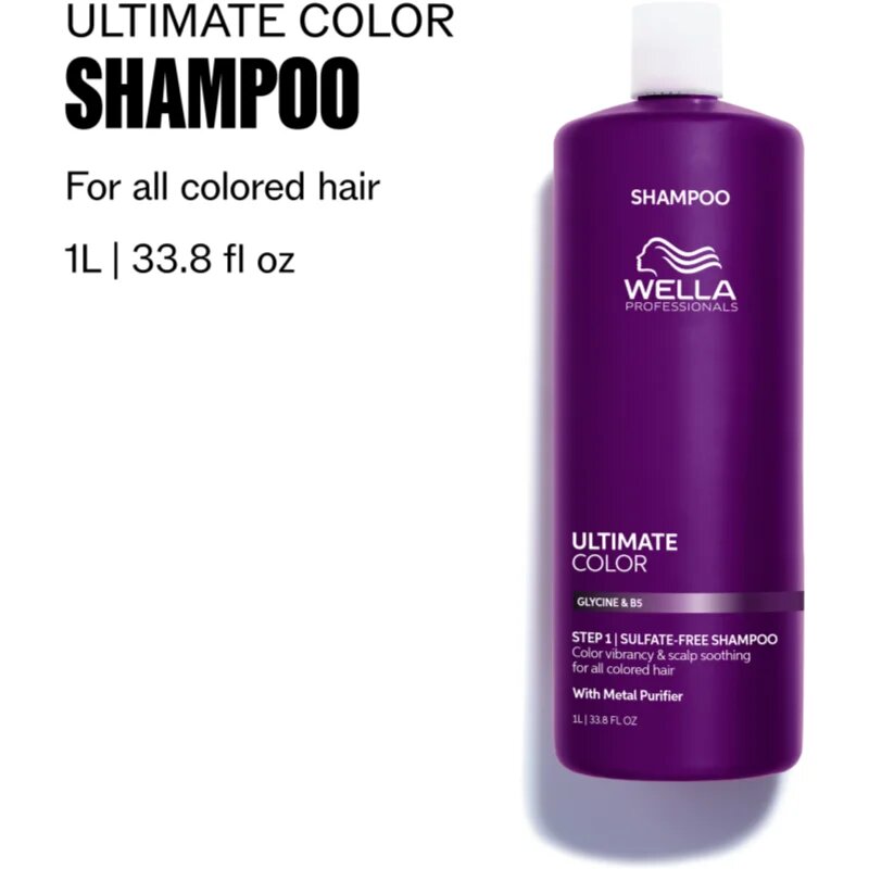 Wella Professionals Ultimate Color Shampoo sampon a tündöklő hajszínért 1000 ml