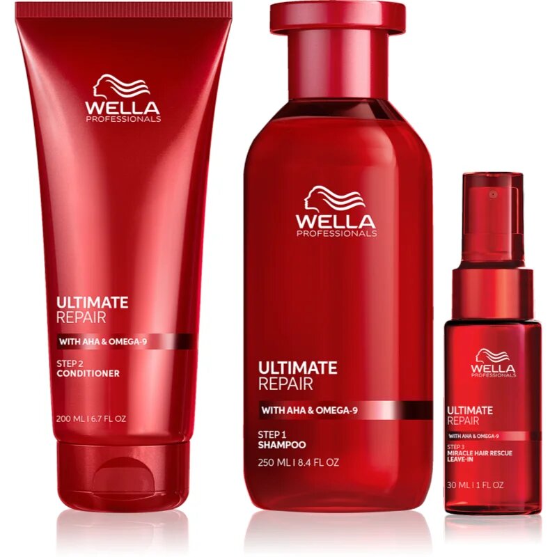 Wella Professionals Ultimate Repair Bundle szett a károsult hajra 3 db