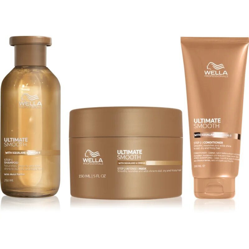 Wella Professionals Ultimate Smooth bundle szett a fénylő és selymes hajért