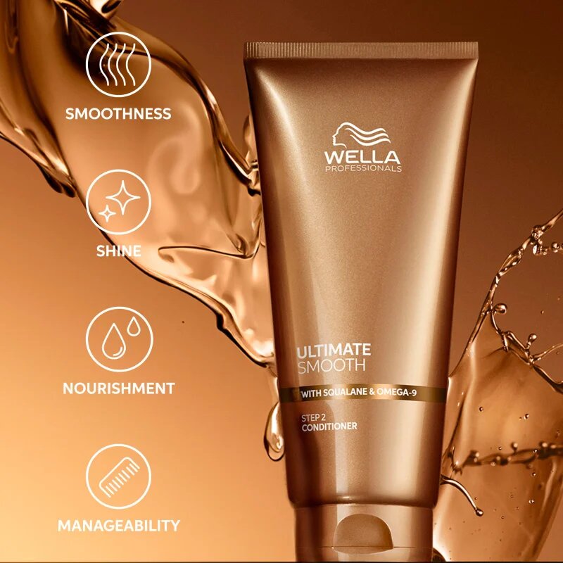 Wella Professionals Ultimate Smooth Conditioner tápláló kondícionáló a fénylő és selymes hajért 200 ml